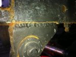 Drvr side bad weld - post.jpg