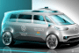 Teaser sketch for self-driving Volkswagen van due in 2025