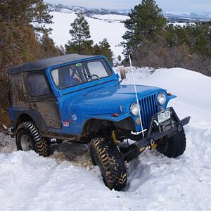 Uphill In The Snow