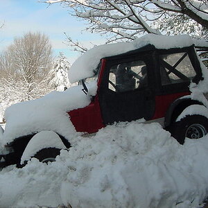 Jeep In Snow