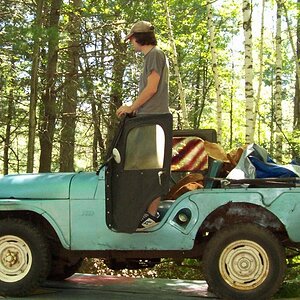 Son Driving On Trailer