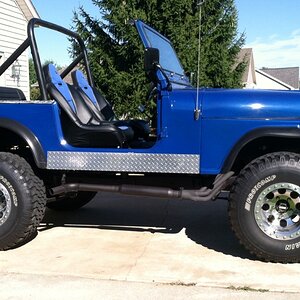 1978 Cj7 Blue On Black