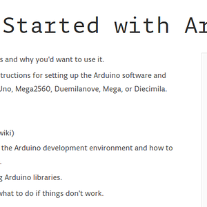 Arduino Getting Started