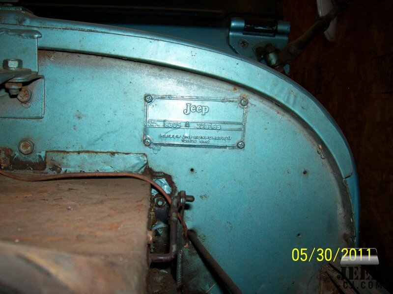 1967 Cj5 Nameplate