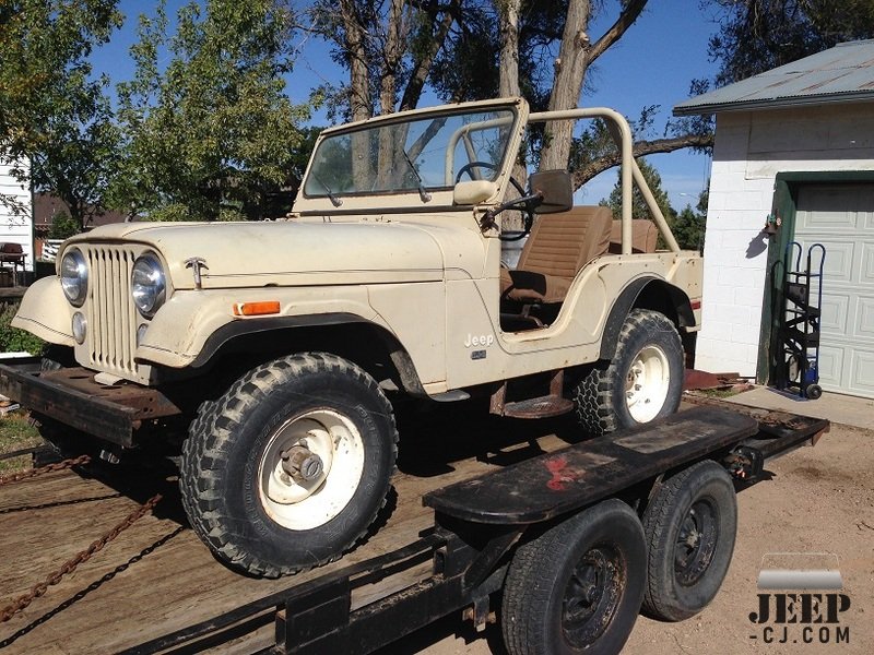 1975 Cj5 Arrives At New Home