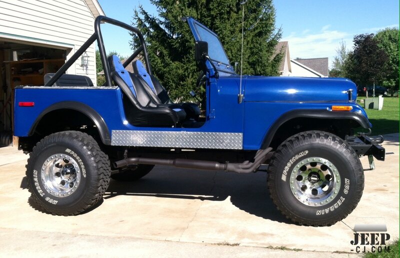 1978 Cj7 Blue On Black