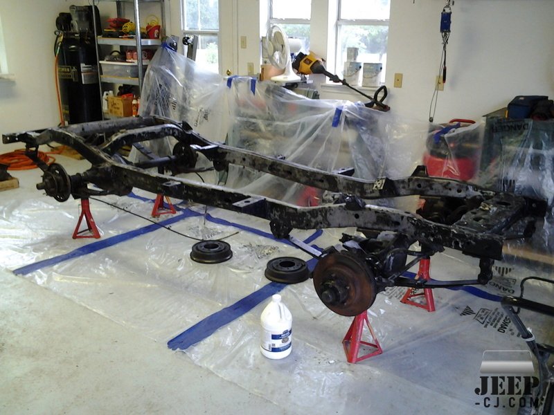 1979 Cj7 Frame Ready For Paint