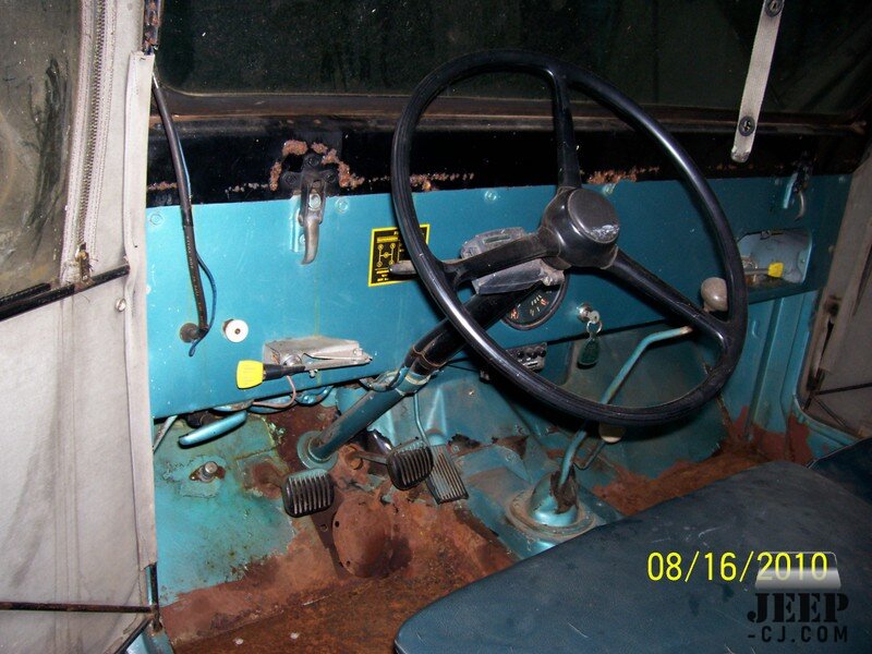 67 Cj5 Inside Drivers Side Dash/floor