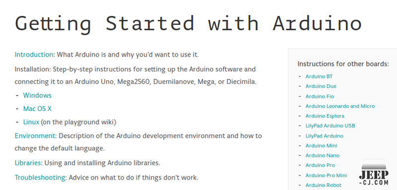 Arduino Getting Started