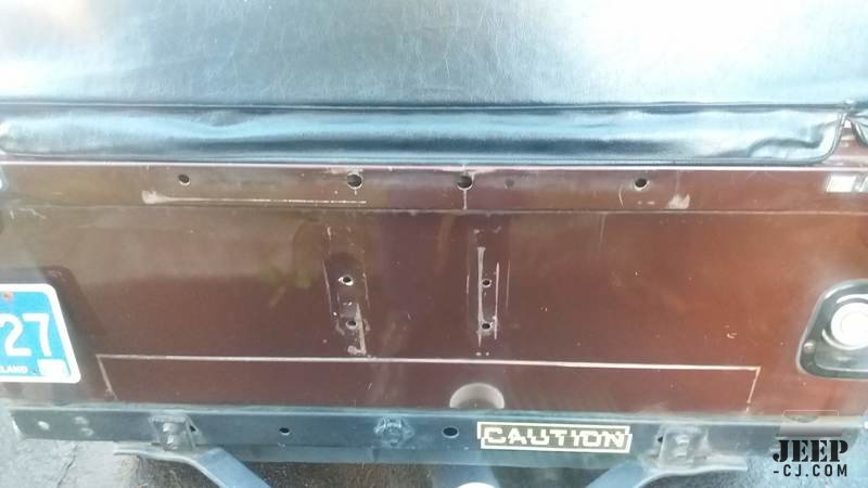 Cj5 Renegade Spare Tire Area