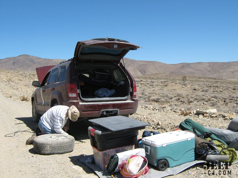 Fixing Flat in Saline Valley