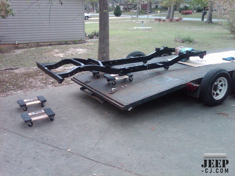 Frame Coming Off Of The Trailer