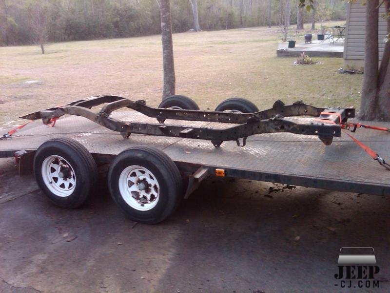 Frame On Trailer