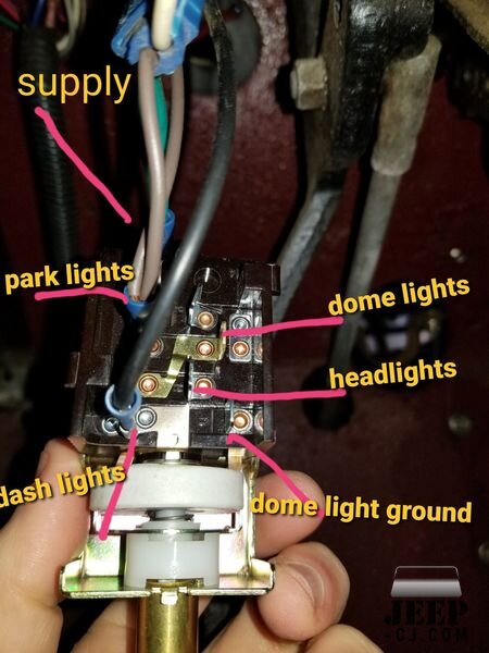 Headlight Switch  Wired