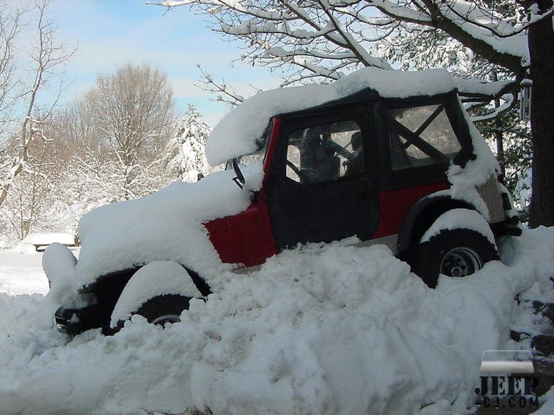 Jeep In Snow