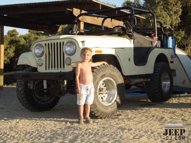 John And Jeep At Hungry Valley