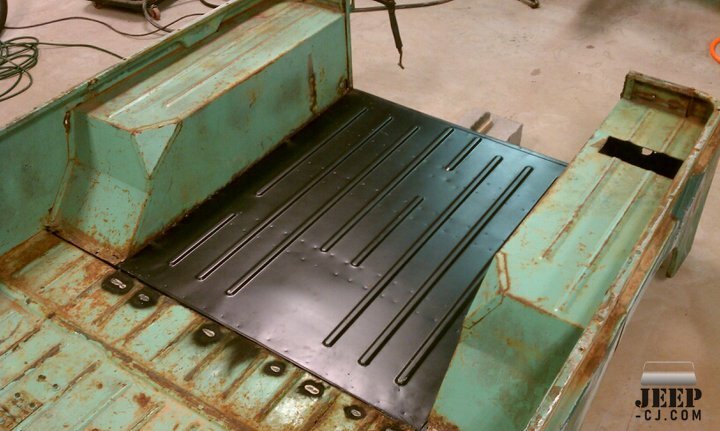 Rear Floor Welded In