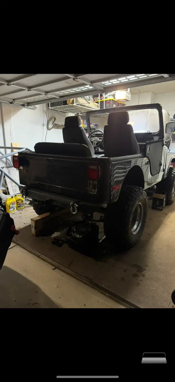 Rear of the jeep. Early stages