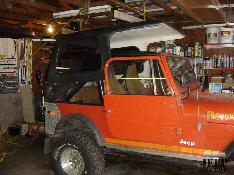 Self-made Hardtop Hoist