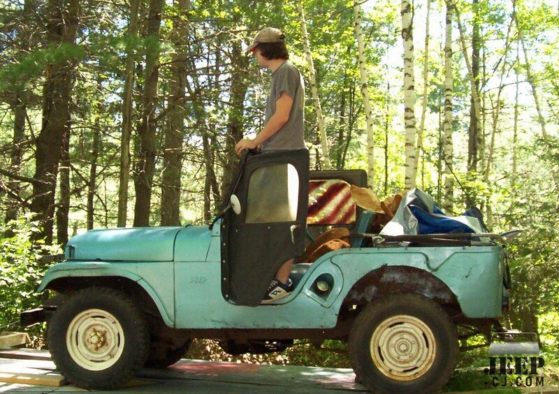 Son Driving On Trailer