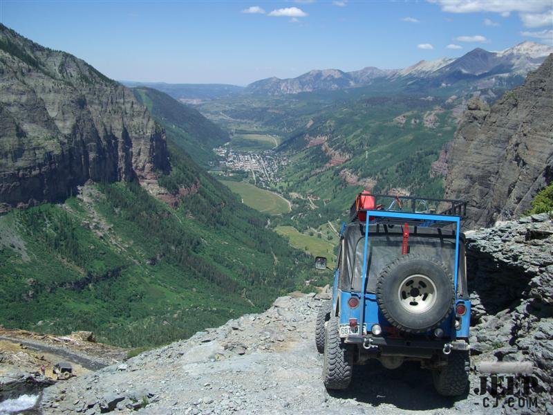 Telluride Viewed From Black Bear Pass